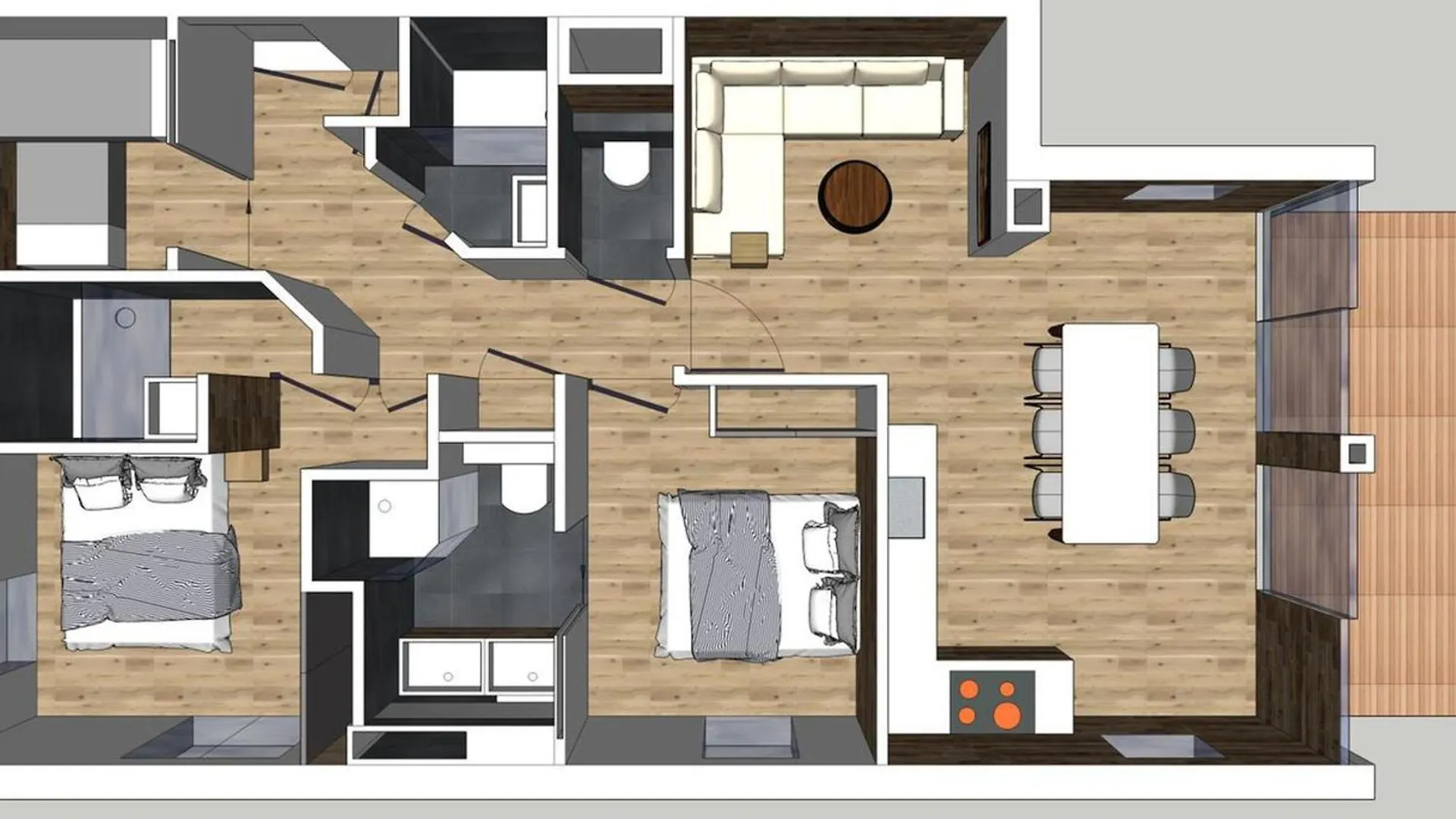Appartement Cosy, 2 Suites, Terrasse, Centre Les Gets - Fr-1-598-154 아파트